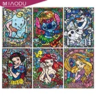 Алмазная живопись Disney, набор мультяшных персонажей, хобби, искусство, 5D сделай сам, круглая картина, сказочная принцесса, Алмазная мозаика, вышивка, домашний декор