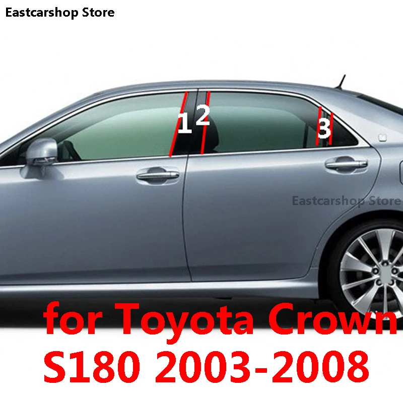 Для Toyota Crown S180 2008 2007 2006 автомобиля B C столб средняя центральная колонка окно ПК
