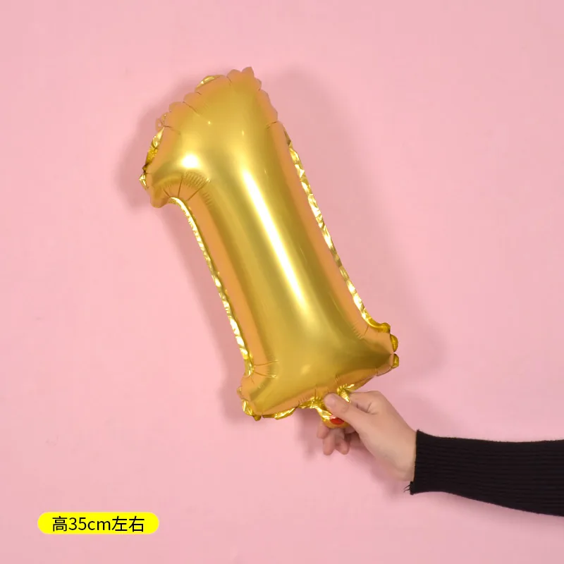 

8 16 32 40inch gold silvernumber foil balloons wedding event christmas halloween festival birthday party B10-17