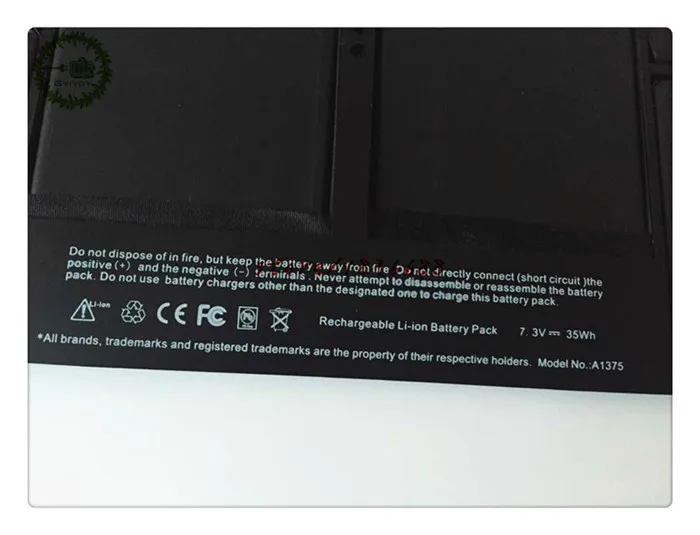 A1375 Battery For Macbook Air 11&quot inch A1370 (Late 2010 Version) 661-5736 020-6920-A 020-6920-B MC505 MC506 MC505LL/A MC506LL/A |