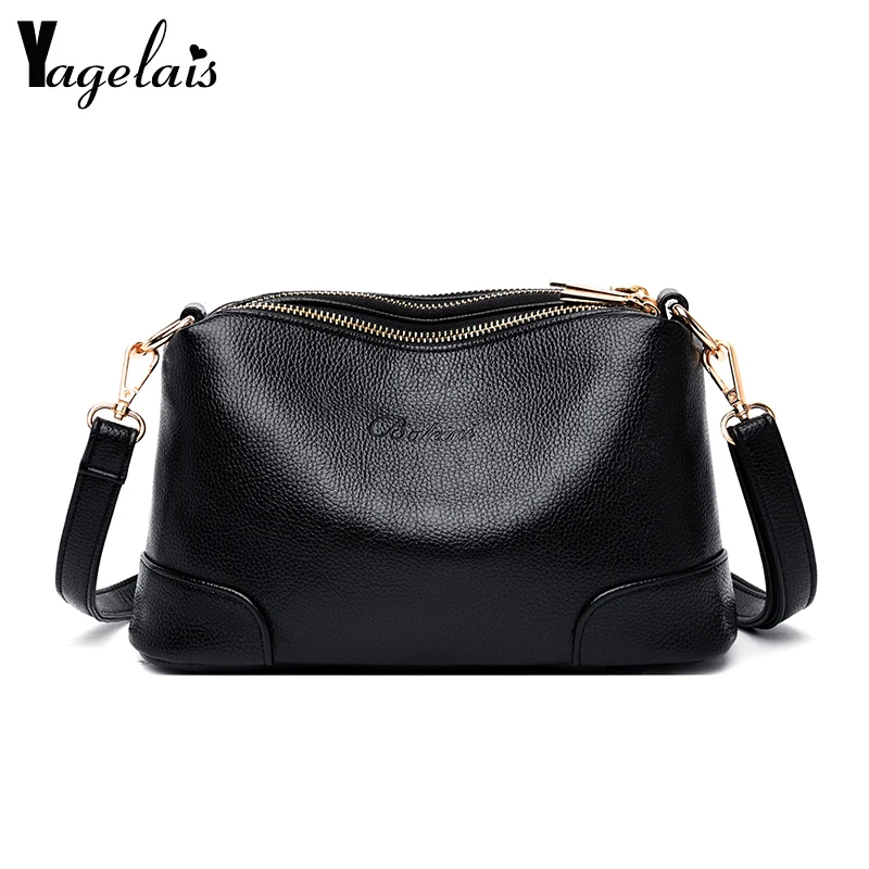 

2019 High Quality Ladies Handbag Luxury Messenger Bag Soft PU Leather One Shoulder Fashion Ladies Messenger Bag Female