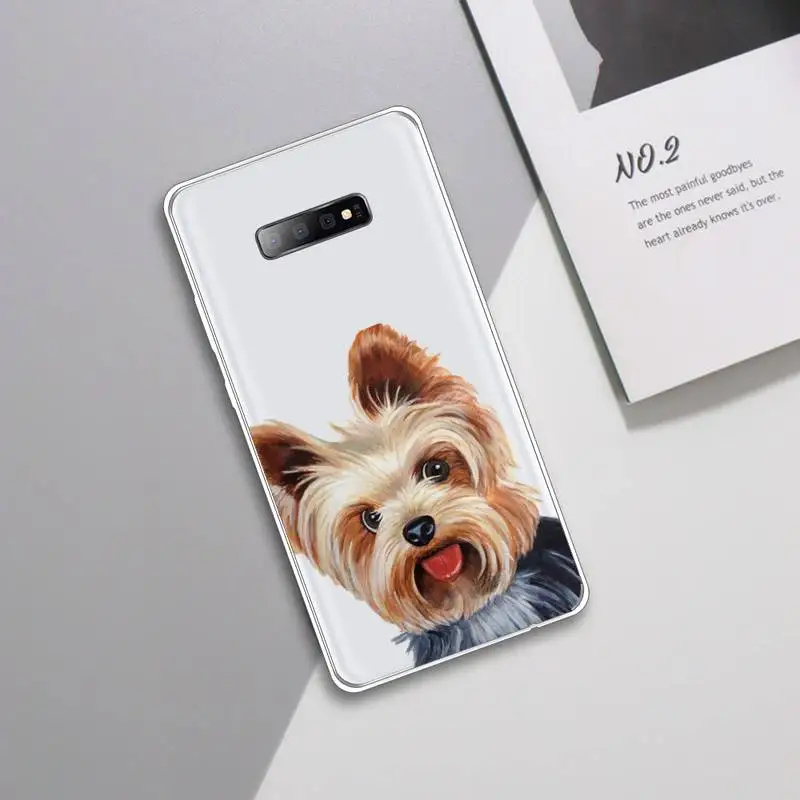 

French Bulldog Pug Dog Cute pet Phone Case Transparent For Samsung Galaxy A71 21s S note 8 9 10 plus 20 ultra high quality shell