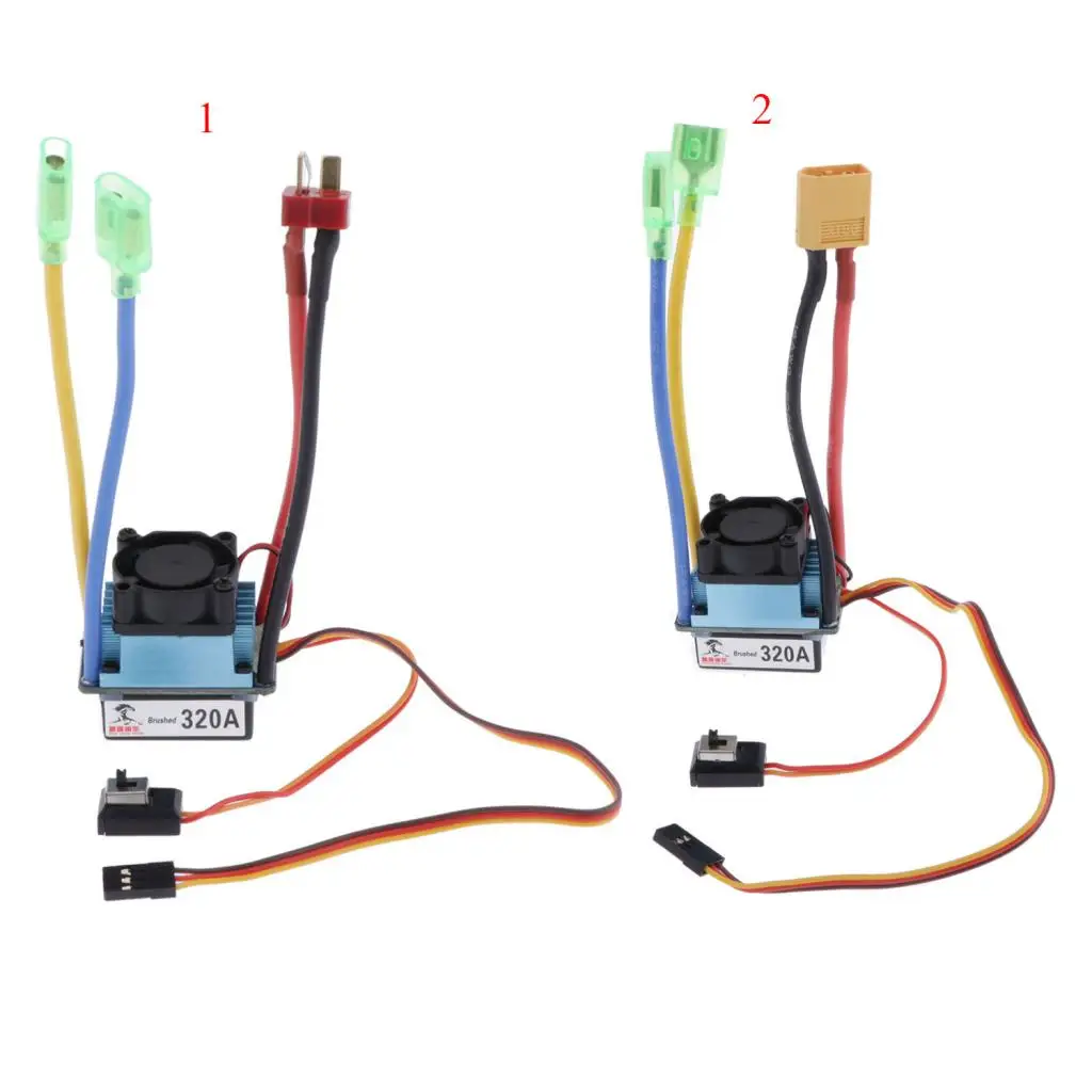 

320A Waterproof Brushed ESC Electronic Speed Controller For 1/10 ESC RC Car