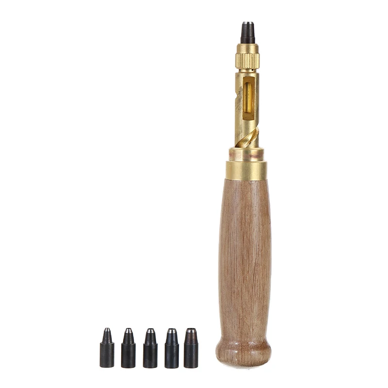 Для книги сверло съемный кожаный инструмент авто ремень Дырокол винт ремешок