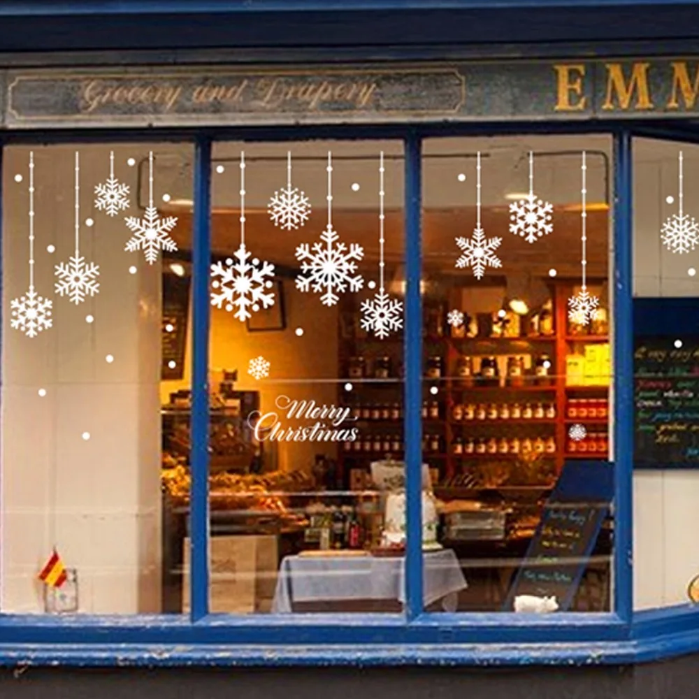 Рождественские настенные наклейки сделай сам на окна рождественское украшения