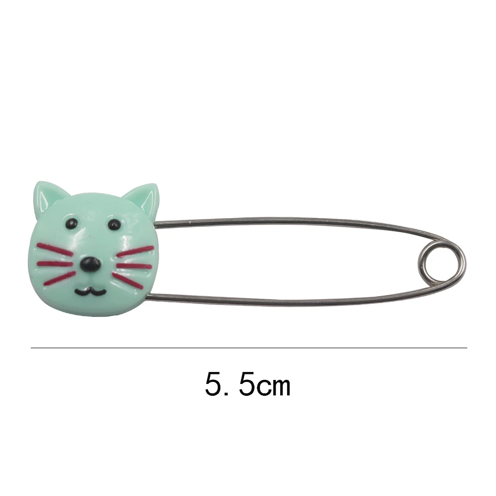 

20Pcs Plastic Head Safety Pins Infant Kids Cloth Nappy Locking Brooch Buckles Baby Care Shower Diaper Clips Holder Home Craft