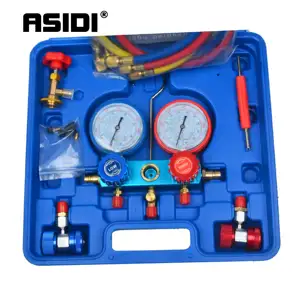 Система диагностики кондиционера AC, манометр для трубопровода, набор инструментов для охлаждения