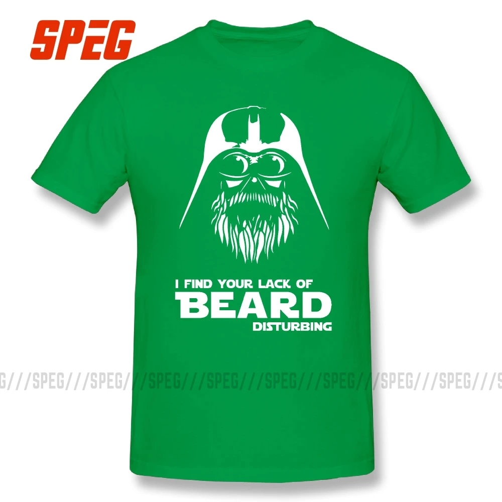 Футболки с надписью «Звездные войны» и надписью «I Find Your no of Beard» футболки с короткими рукавами из хлопка для подростков Стильная молодежная Винтажная Футболка - Цвет: Зеленый
