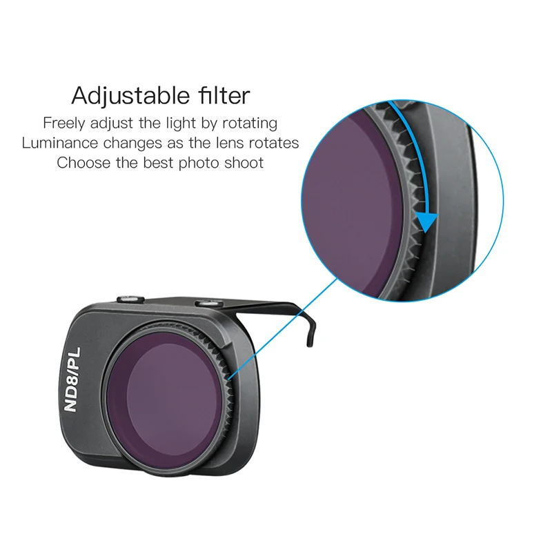 Mavic мини-фильтр для камеры ND-PL CPL ND8 ND16 ND32 ND64 PL Регулируемый Фильтр из алюминиевого
