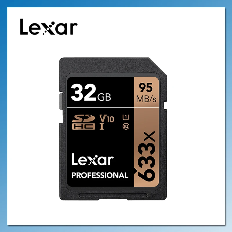 Профессиональная карта памяти Lexar 633X SDHC 16 ГБ 32 SD SDXC 64 Гб 128 256 512 4K флэш стандарта 10