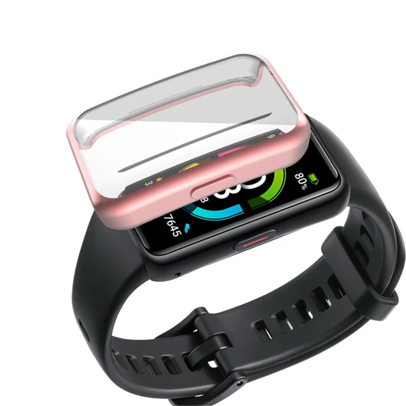 

Strap Band Full Coverage Film Protective Case TPU Case For -Huawei Honor Band 6