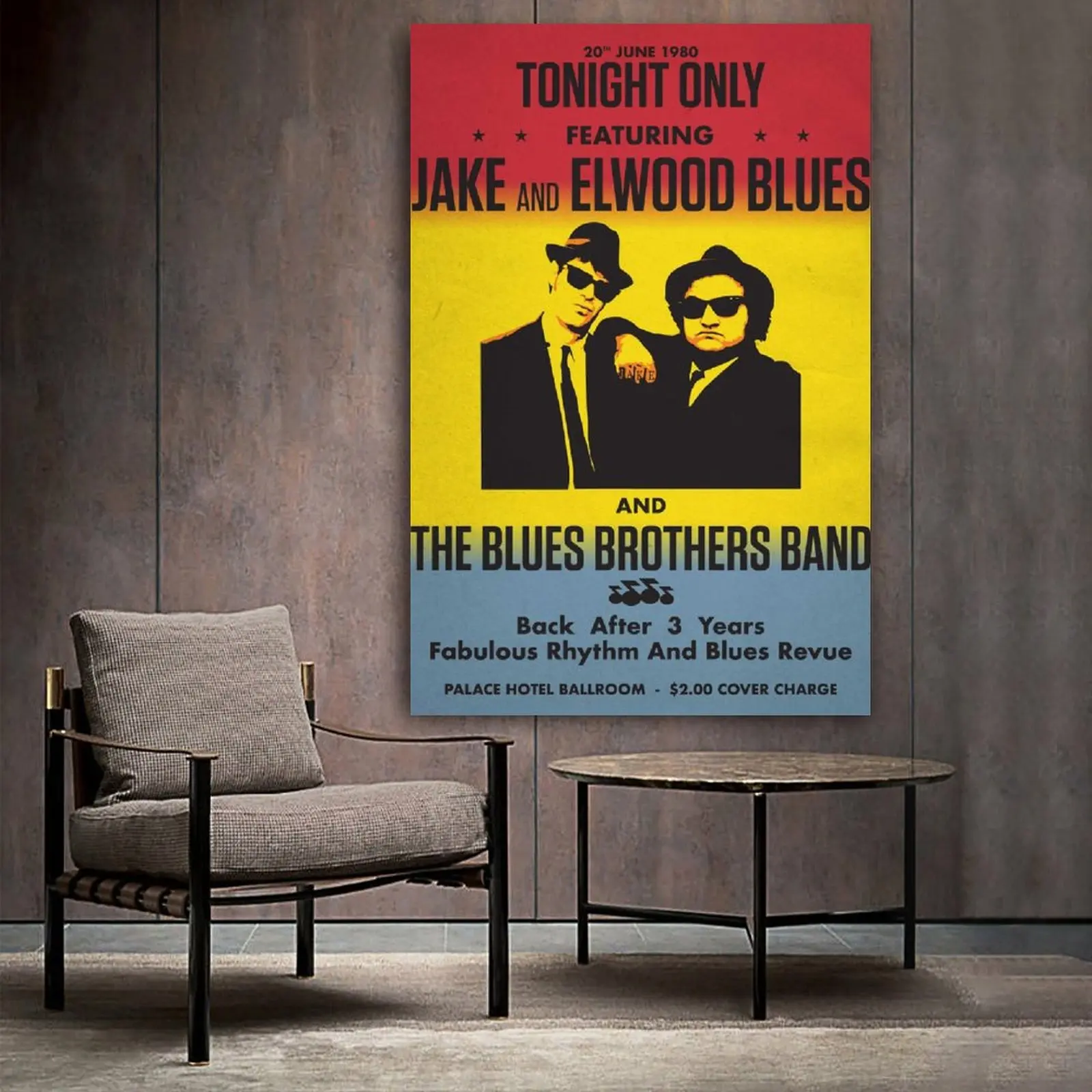 

Blues Brothers in Concert Poster Decorative Painting Canvas Wall Art Living Room Posters Bedroom Painting