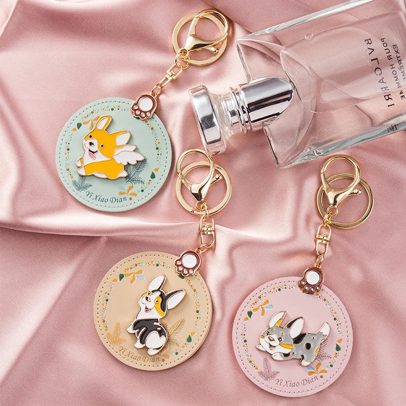 

High Quality Dog Tag Pu Keychain Car Keychain for Women Accessories Couple Pendant Charm Llaveros Originalese High end products