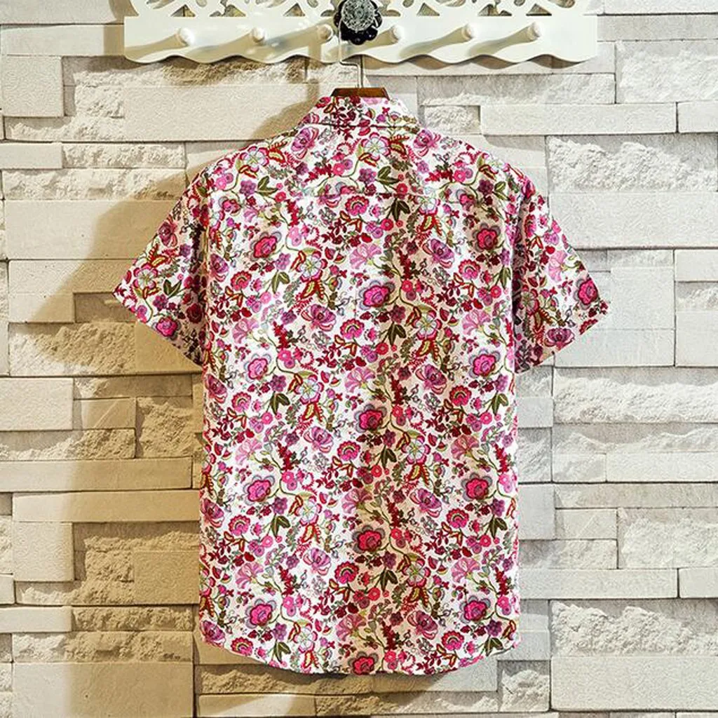 Мужская Повседневная рубашка с коротким рукавом и отложным воротником 3 30 | Спорт