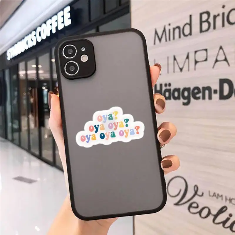 

Oya Oya Oya Haikyuu Phone Case matte transparent For iphone 7 8 11 12 plus mini x xs xr pro max cover