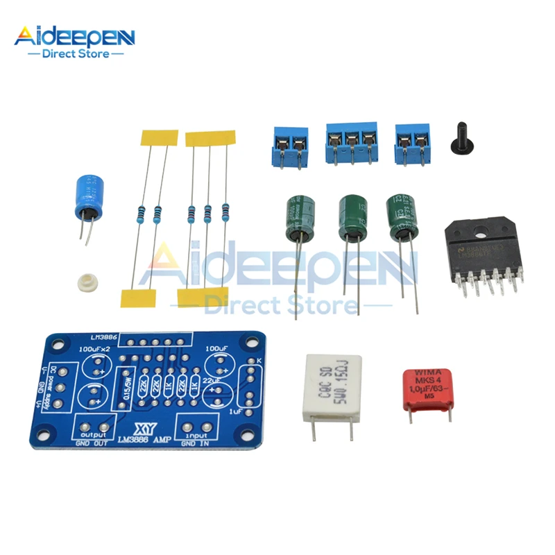 

Плата усилителя объемного звука LM3886TF, 20-28 В переменного тока, 68 Вт, с защитой от перенапряжения и пониженного напряжения