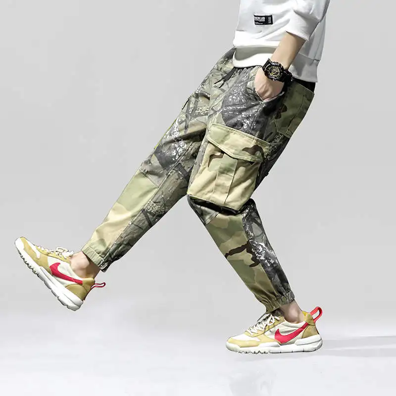 Мужские брюки-карго Huncher мужская мода 2020 Осенние камуфляжные брюки стиль хип-хоп