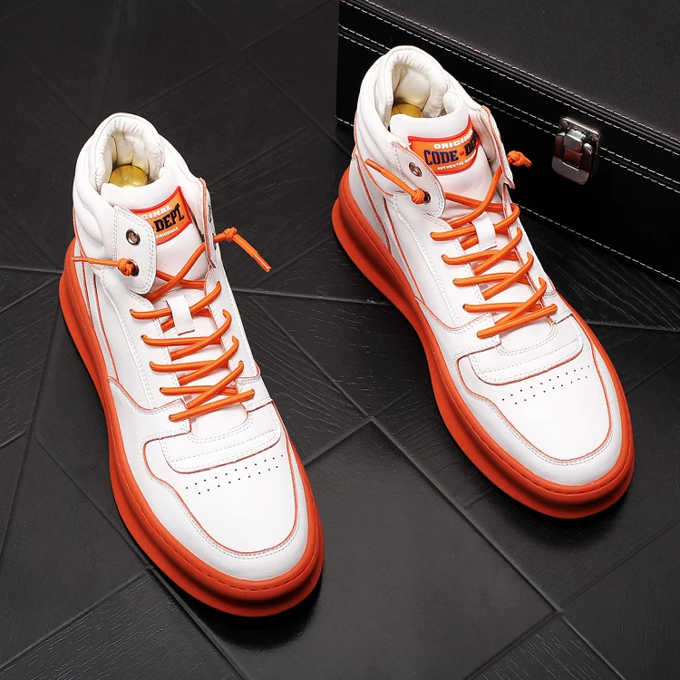 

National tide men's winter new style plus velvet warm cotton shoes high-top sports casual shoes thick-soled trendy shoes men
