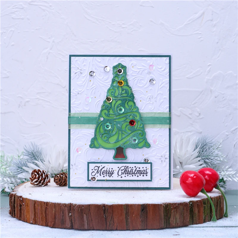 Kokorosa штампы для рождественской елки металлические вырубки изготовления карт