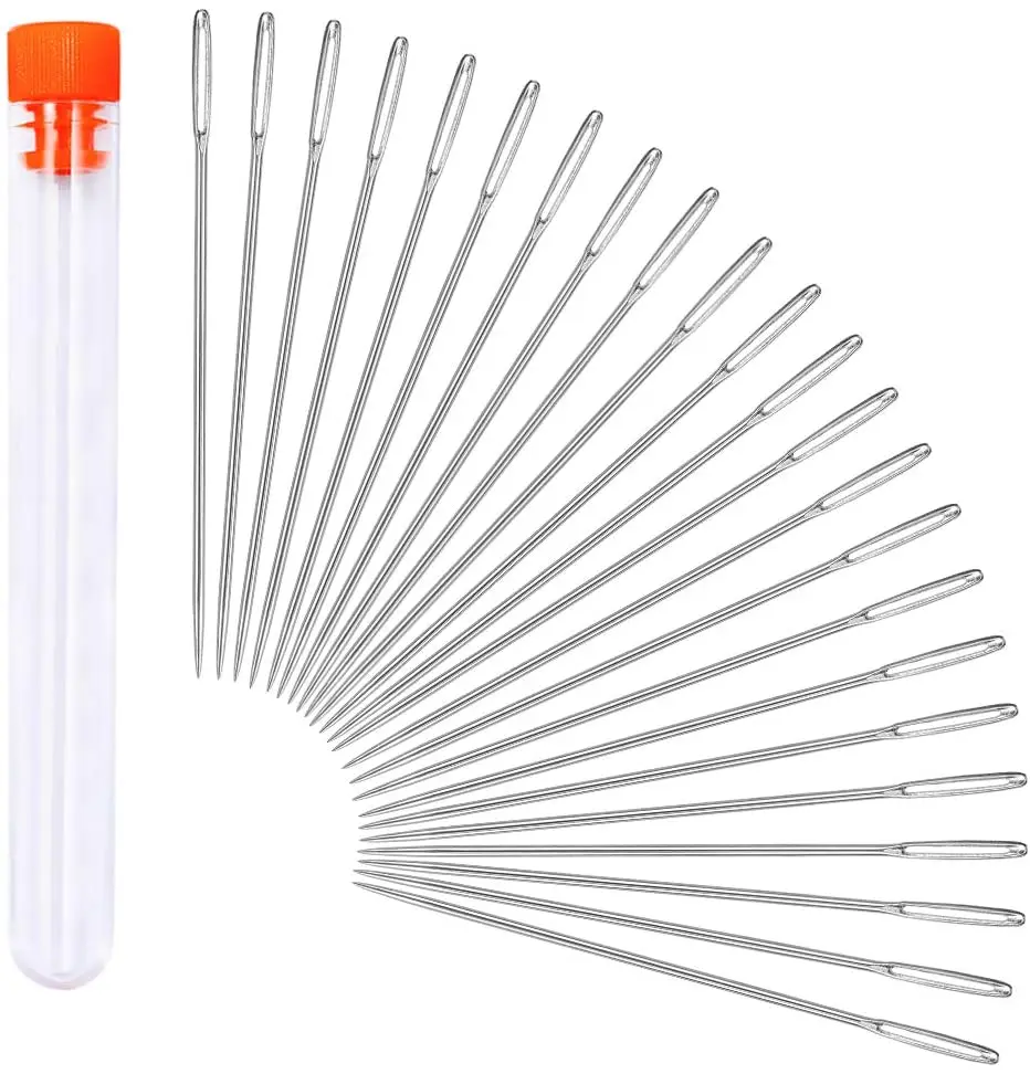 ZXIIXZ 23 шт. 2 13 дюйма швейная игла для стежка ручной работы кожаный инструмент