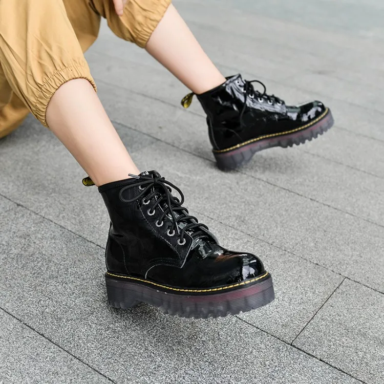 Tanariya/Новое поступление Женская обувь Женские ботинки Сезон осень-зима 2020 кожаные