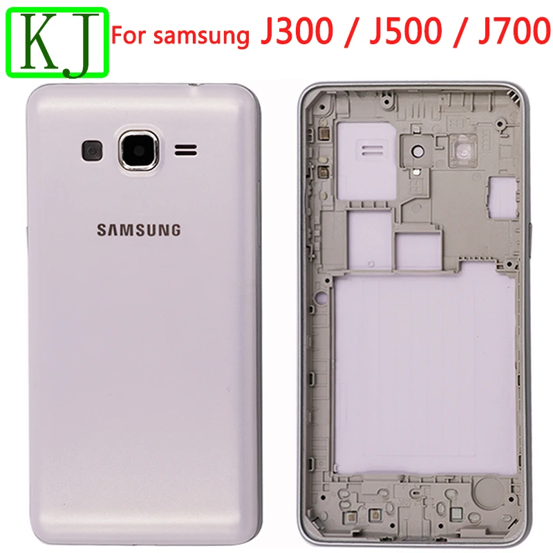 J300 J500 J700 крышка батареи для samsung Galaxy J3 J5 J7 задняя крышка+ средняя рамка полный корпус Чехол
