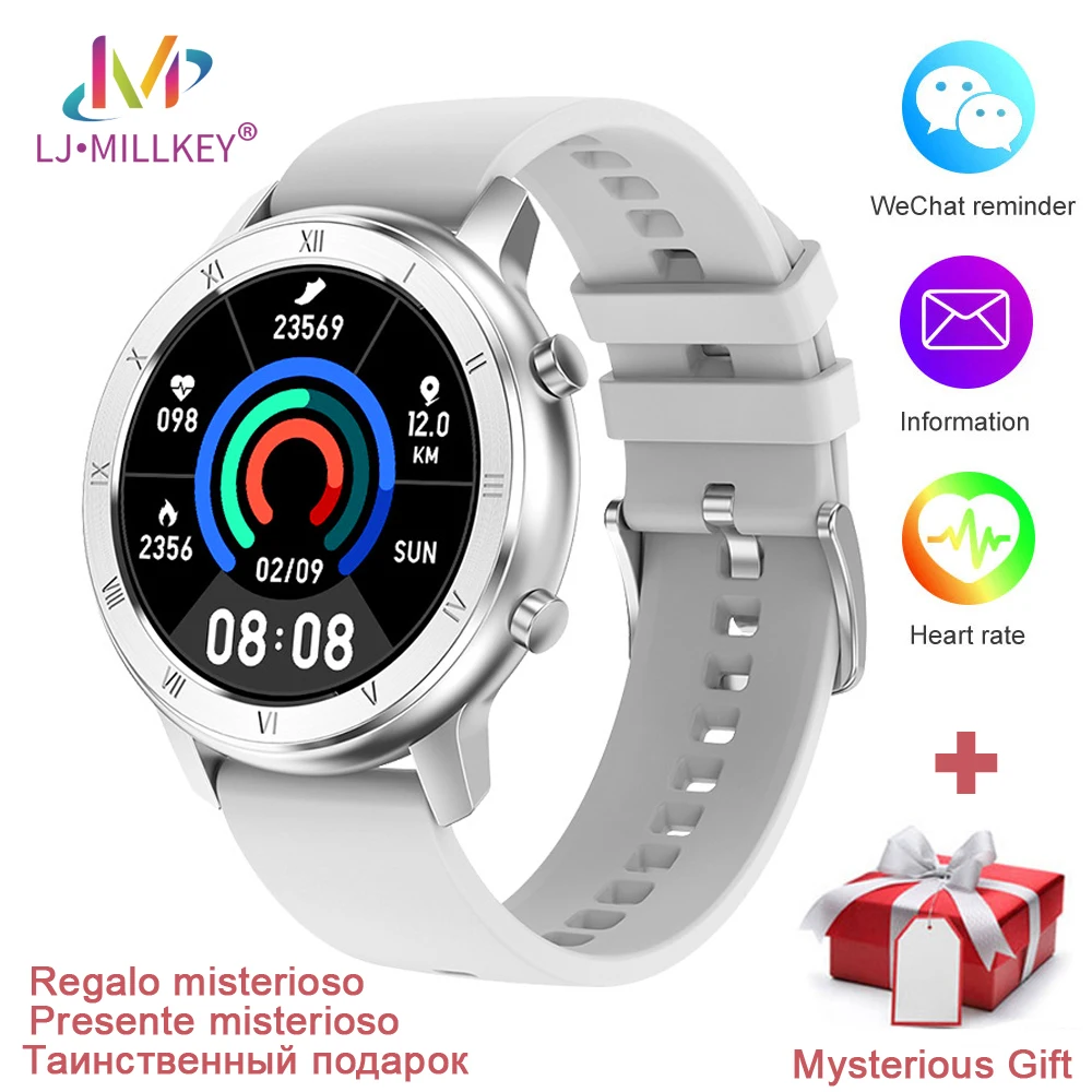 DT89 Смарт часы с полным сенсорным экраном браслет умные для женщин montre femme сплав