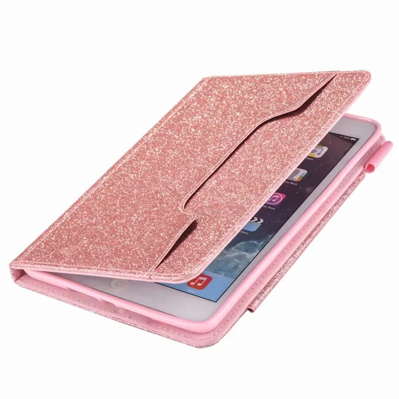 Для iPad Mini 5 Чехол Блестящий розовый золотой из искусственной кожи для iPad Mini 1 2 3 4 5 Coque чехол для iPad Mini чехол