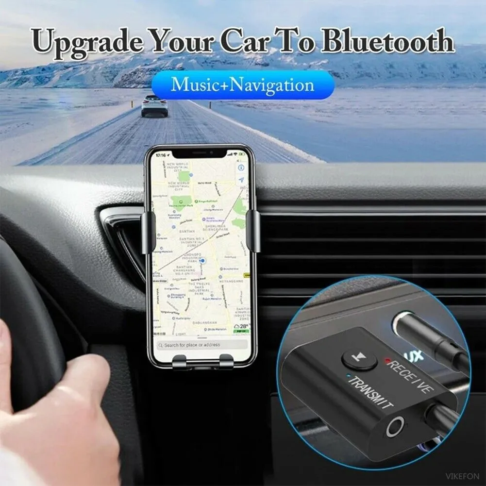 

2 IN 1 Transmitter&Receiver Bluetooth ABS Black For PC IPod MP3/MP4 USB Wireless 24 (Mbps) 3.5mm 5.0 Aux Adapter