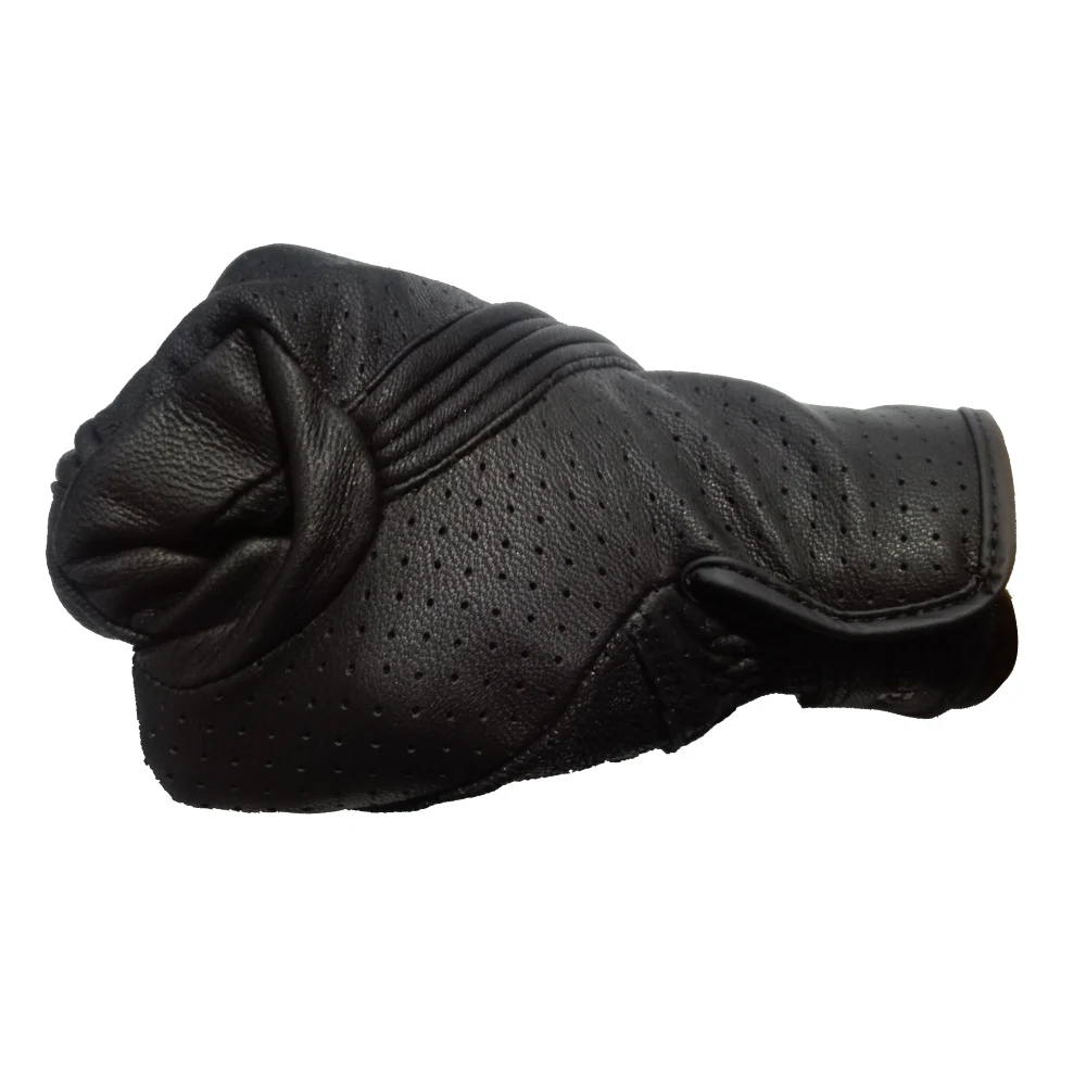 

Leather Motorcycle Gloves Motocross Gloves Touch Screen Breathable High Quality Goatskin Racing Riding Gloves