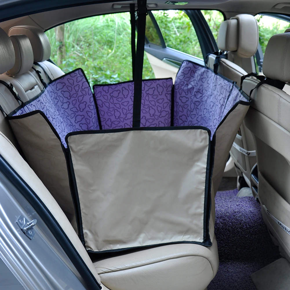 1х чехол для сиденья домашних животных с рисунком лапы непромокаемый матрасик