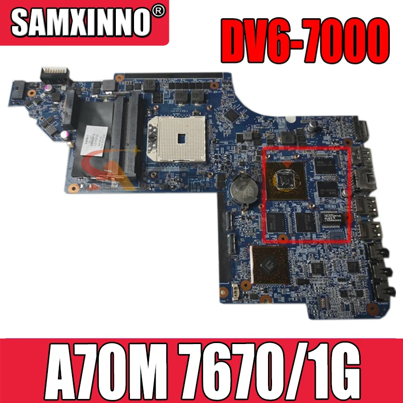 

Материнская плата для ноутбука HP DV6T DV6-7000 1 ГБ DDR3 682181-001 682181-501 A70M 7670/1G полностью протестирована хорошо