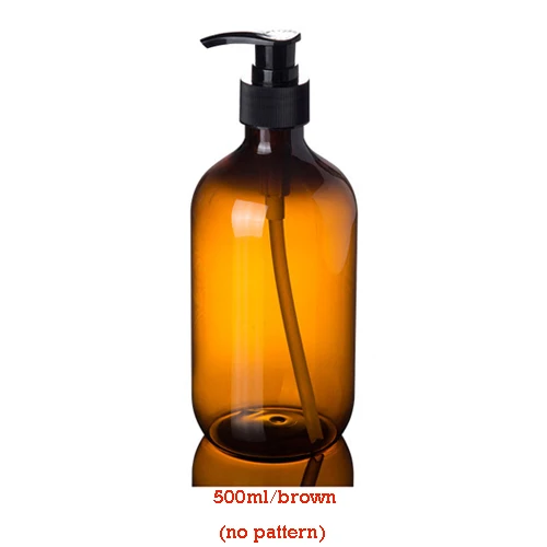 500ml brown 500 мл/600 мл диспенсер для мыла косметический флакон для ванной рук дезинфицирующий шампунь для мытья тела лосьон бутылка для путешествий на открытом воздухе - Цвет: 500ml brown