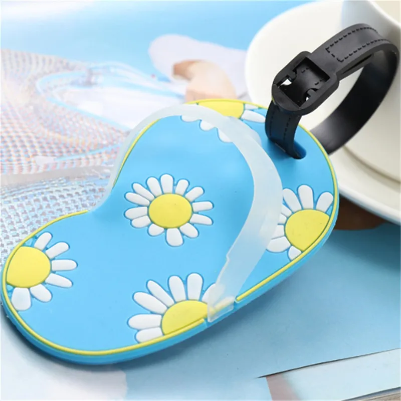 Kawaii Shoe в форме багажные бирки мультяшный силикагелевый чемодан ID Addres держатель