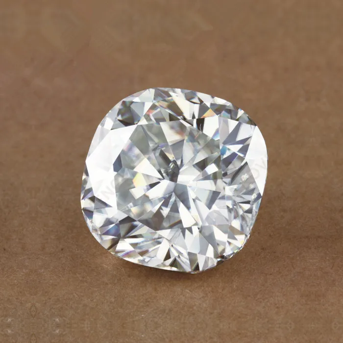 Лабораторный Выращенный Муассанит D цвет 2 5 карат 8*8 мм Огранка подушки VVS 3