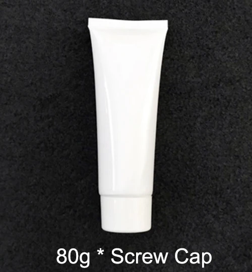 80ml 5 мл 10 мл 30 мл 50 мл 100 мл 200 мл белая пластиковая мягкая бутылка для макияжа для выдавливания крема пузырьки для шампуня емкость для лосьона 30 шт - Цвет: 80ml