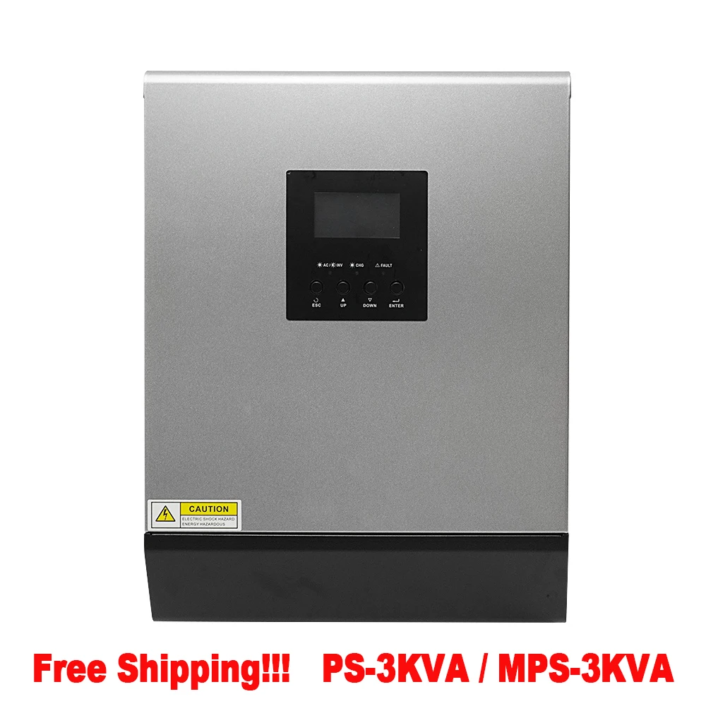 Бесплатная доставка! 3000 ВА солнечный гибридный инвертор Встроенный MPPT24V40A /PWM 24V50A