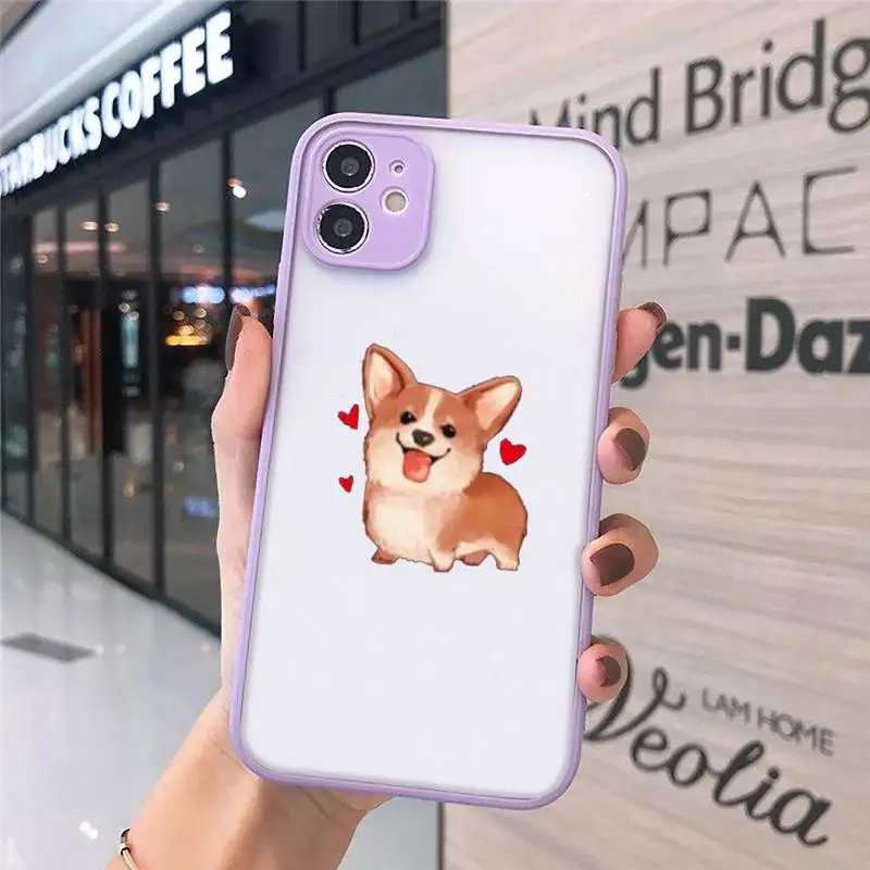 

Corgi Butt Animal Puppy Cute cartoon Phone Case matte transparent For iphone 7 8 11 12 plus mini x xs xr pro max cover