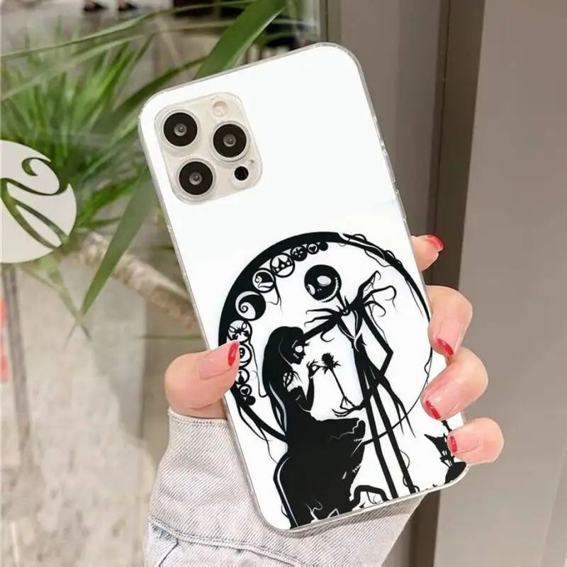 hot jack skellington fashion phone case for iphone 11 12 13 mini pro xs max 8 7 6 6s plus x 5s se 2020 xr case free global shipping