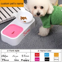 personalized dog cats pets name pet bowl food water feeder container dispenser for dogs cats drinking high quality pet products
