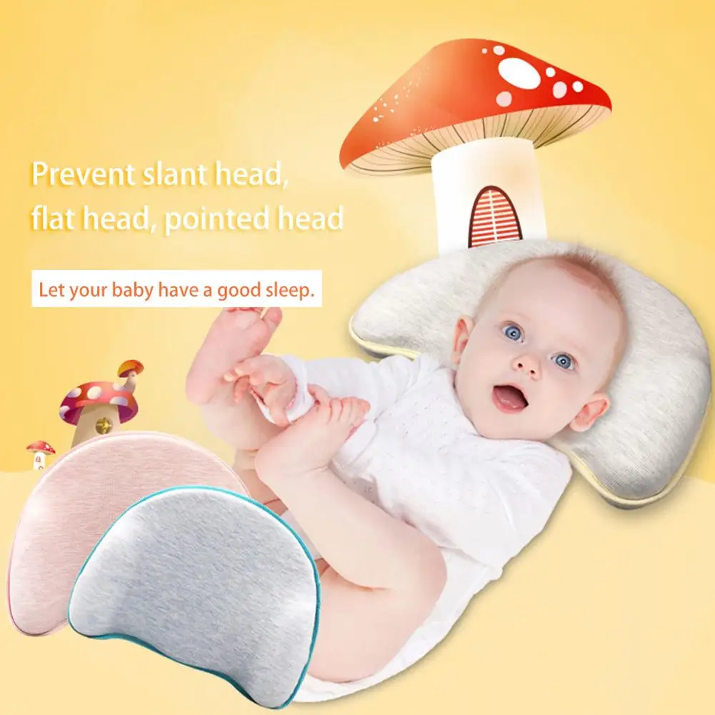 Подушка для новорожденных с защитой от смещения головы детская подушка