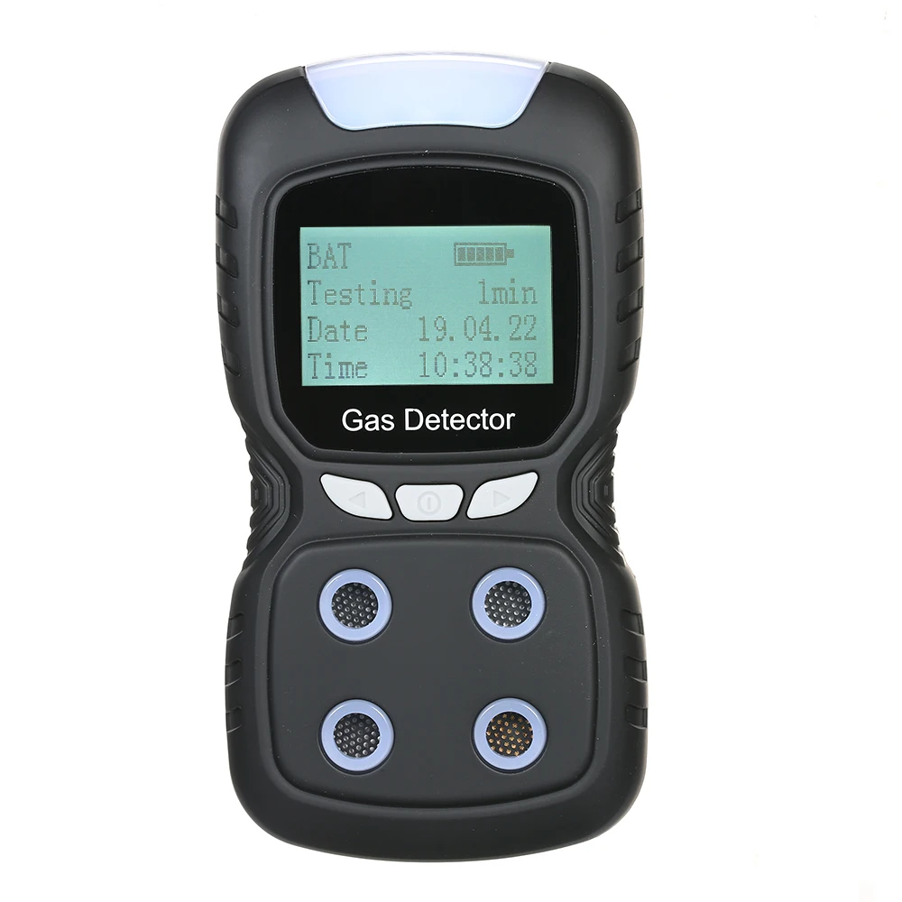 

4 in 1 Digital Gas Tester CO Monitor Handheld Toxic Gas Carbon Monoxide Detector Hydrogen Sulfide Gas Detector with LCD Display