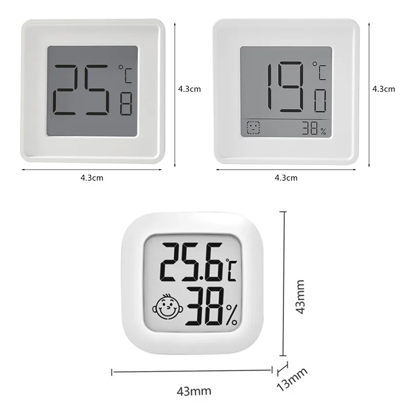 

Digital LCD Thermometer Hygrometer Indoor Mini Thermometer and Hygrometer Electronic Monitor Simplified Screen higrometro puros