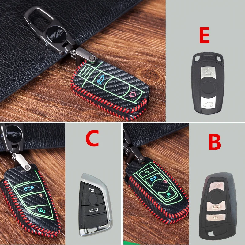 Luminous Leather car key case for Audi A5 Q7 S4 S5 A4 B9 A4L 4m TT TTS RS 8 2016 S 2017 2018 A6 Q5 cover | Автомобили и мотоциклы