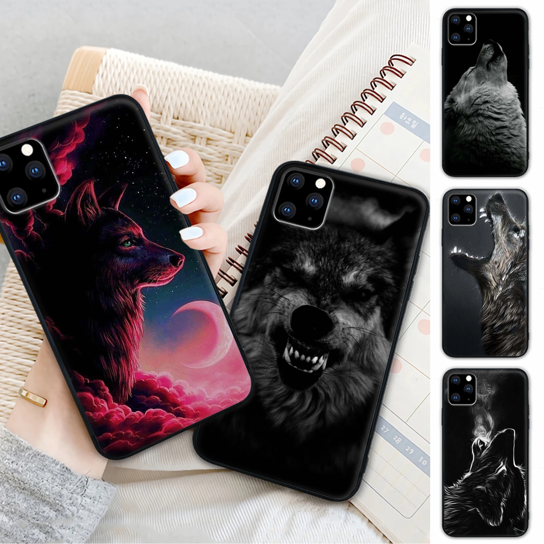 

Vintage Angry Snow Wolf Mobile Telephone Case For Huawei Nova 5 T Y5 Y7 Y9 S Prime Mate 20 X 10 20 30 Lite Pro 9 Cover