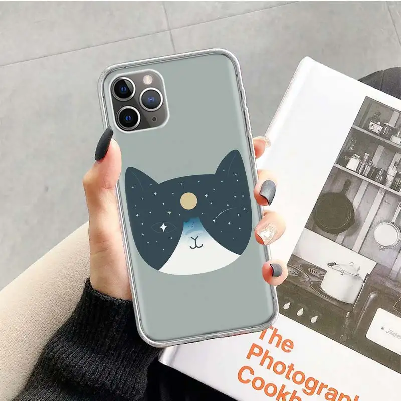 

Abstract Art Cat Mount Fuji Japan Landscape Phone Case For Apple iphone 11 12 Pro XS Max XR X 7 8 6 6S Plus 5 5S SE 10 Ten Shell