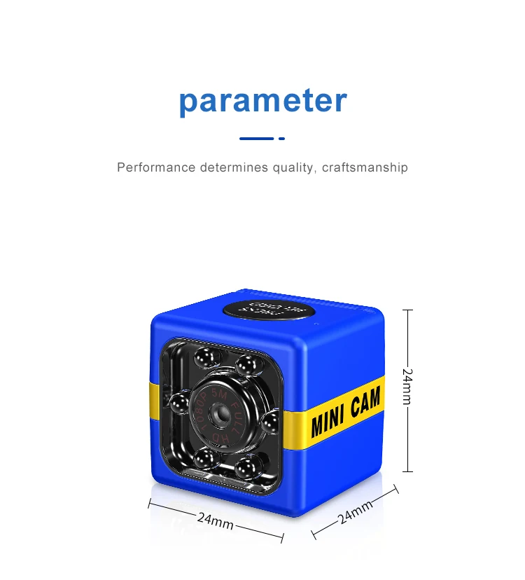 1080P HD маленькая секретная мини камера умная Индукционная беспроводная ночного