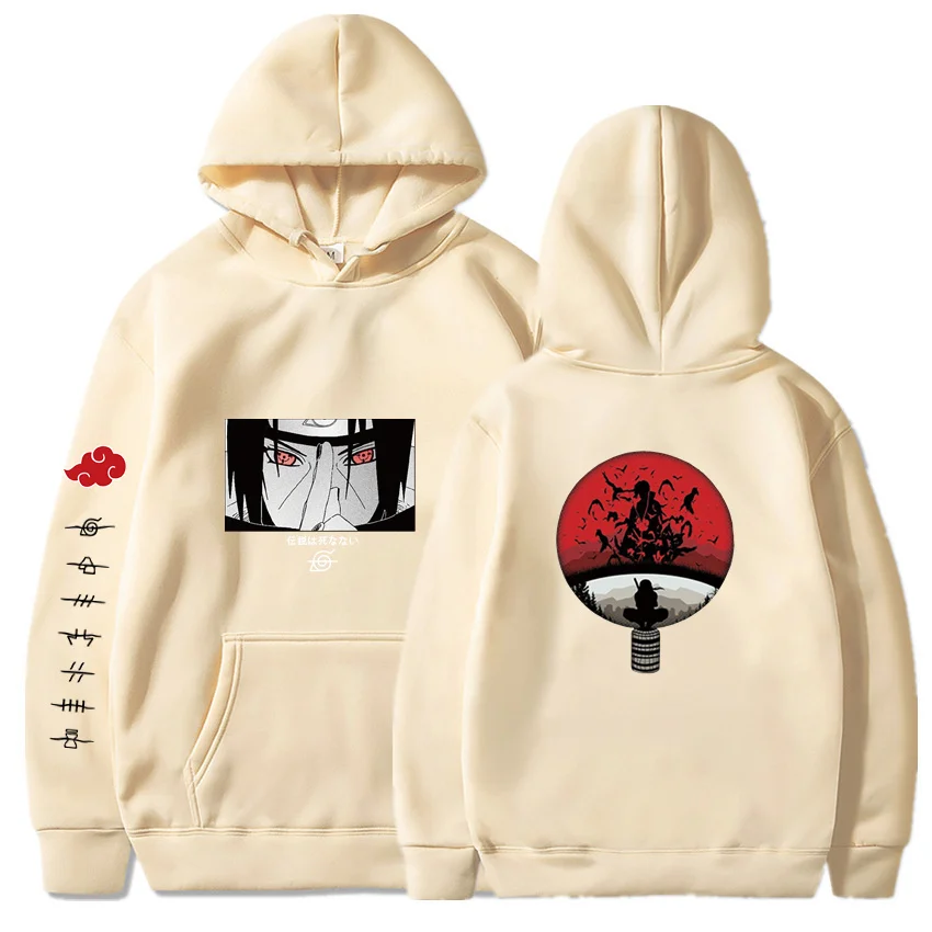 

Hoodies Unisex Harajuku Japanese Anime Print Pullover Men Women Streetwear Fashion Casual Sweatshirt Male Top Sudaderas