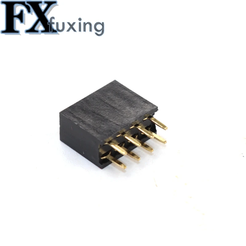 50 шт. 2x4 8 Pin 2 54 мм двухрядный женский разъем с прямым шагом штыревая лента 2*4