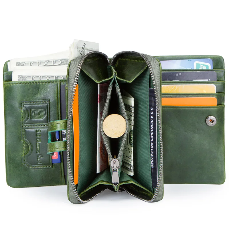 Лидер продаж Брендовые женские кошельки из натуральной кожи с застежкой и